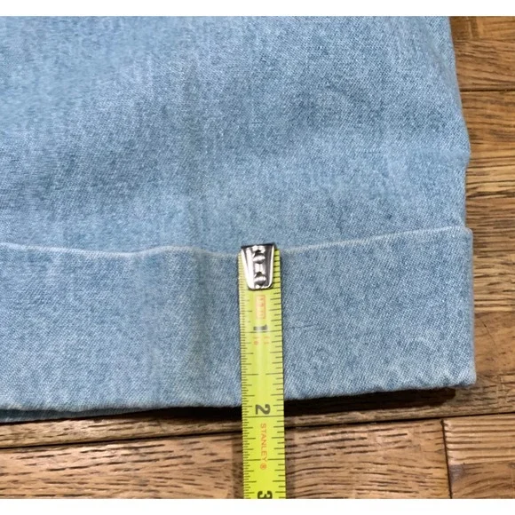 Vintage Liz Wear High Waist Wide Leg Pleated Denim Jeans Cuffed 90's Momcore-4 - Picture 7 of 9